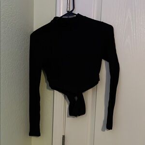 Elegant Black Long Sleeve Top